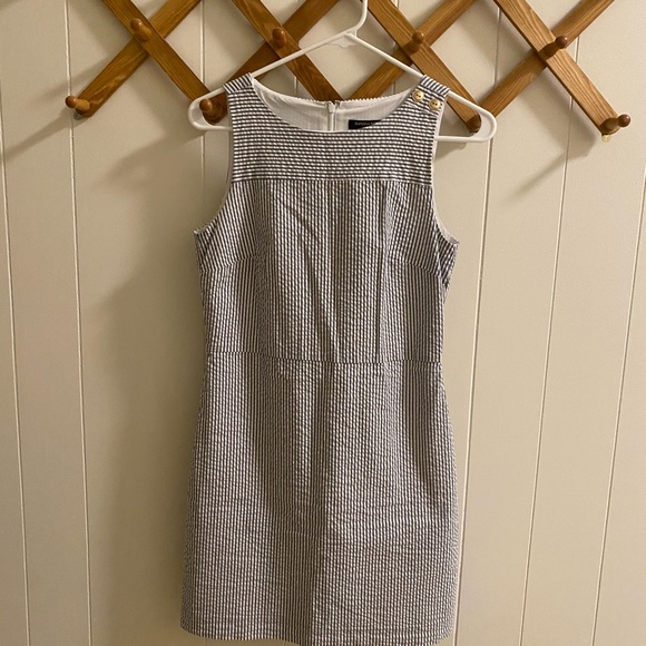 Banana Republic | Blue/White Striped Dress - Picture 2 of 4